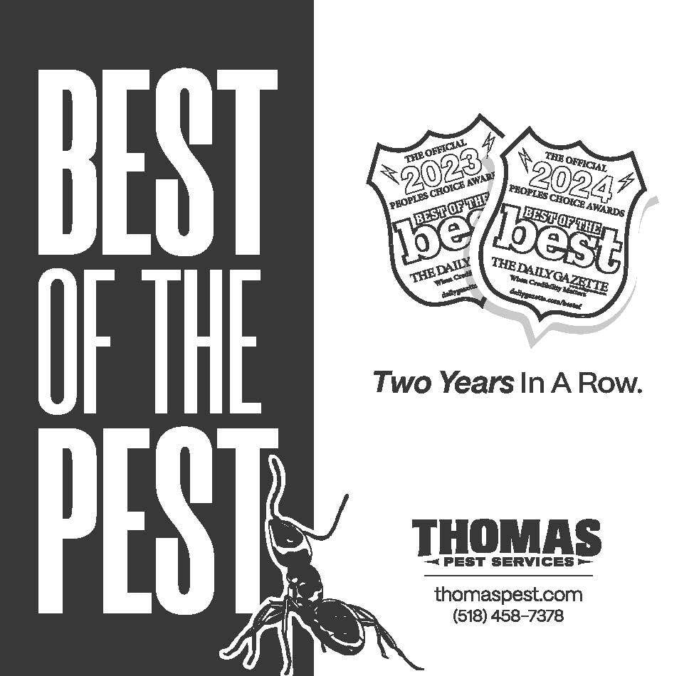 Thomas Pest Services Wins Daily Gazette's Best Pest Control Company for the 2nd Year in a Row!